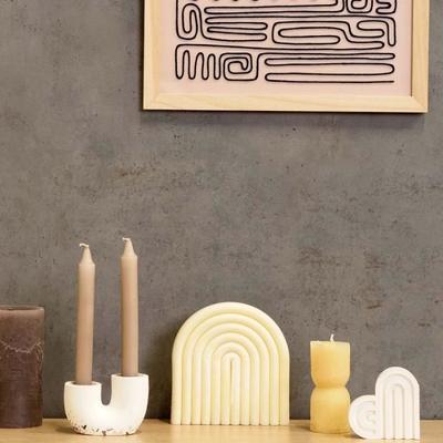 Candle Mold - ARTEMIO - U-tube - 7 X 10 X 7 Cm - Silicone - Scentable