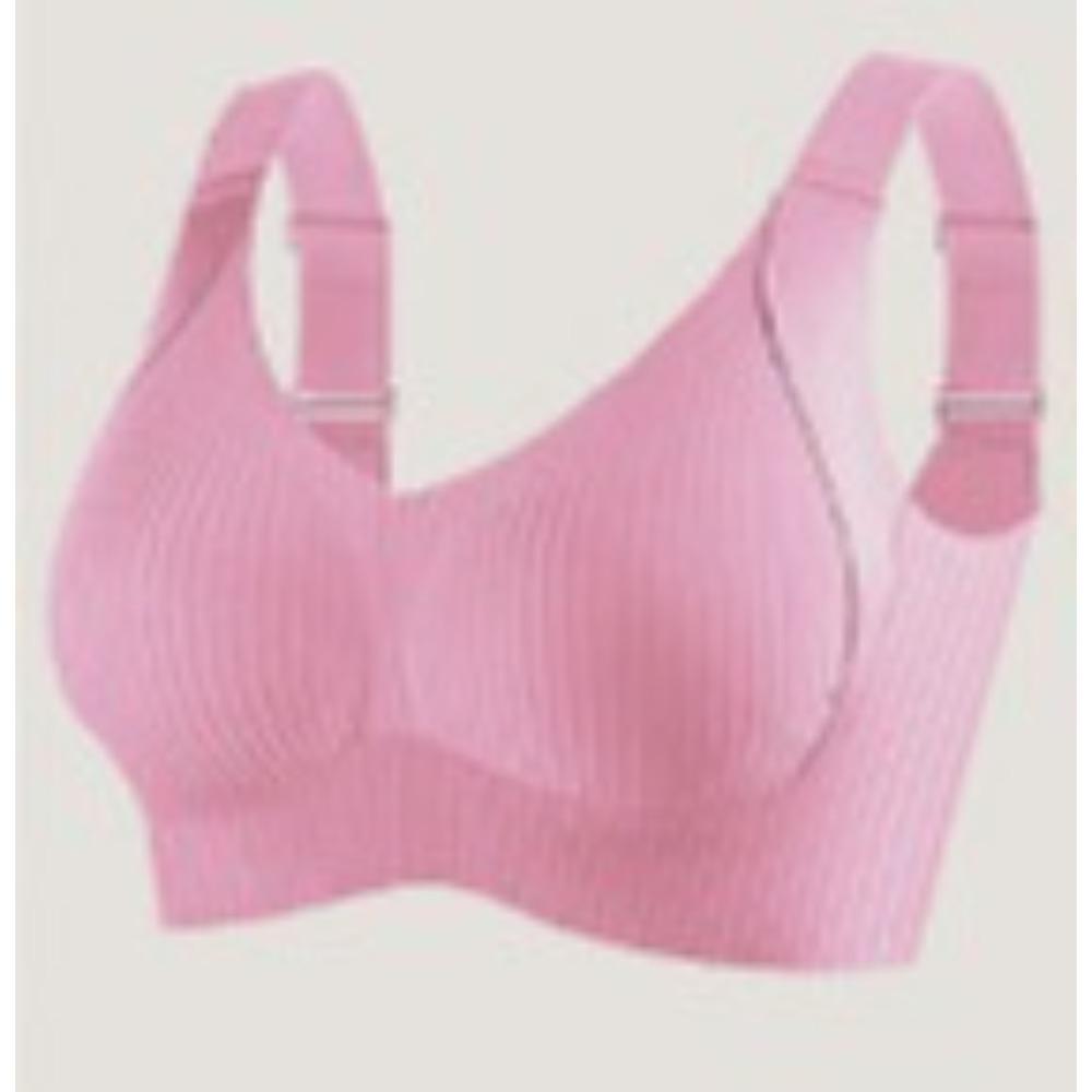 Plus Size Seamless Bra Women Large Bust Gathering Sports Bra Invisible Wireless Underwear