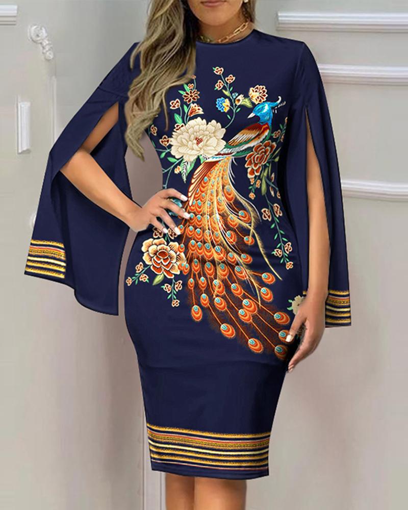 Summer V-neck temperament sexy fashion printed dress women's clothing