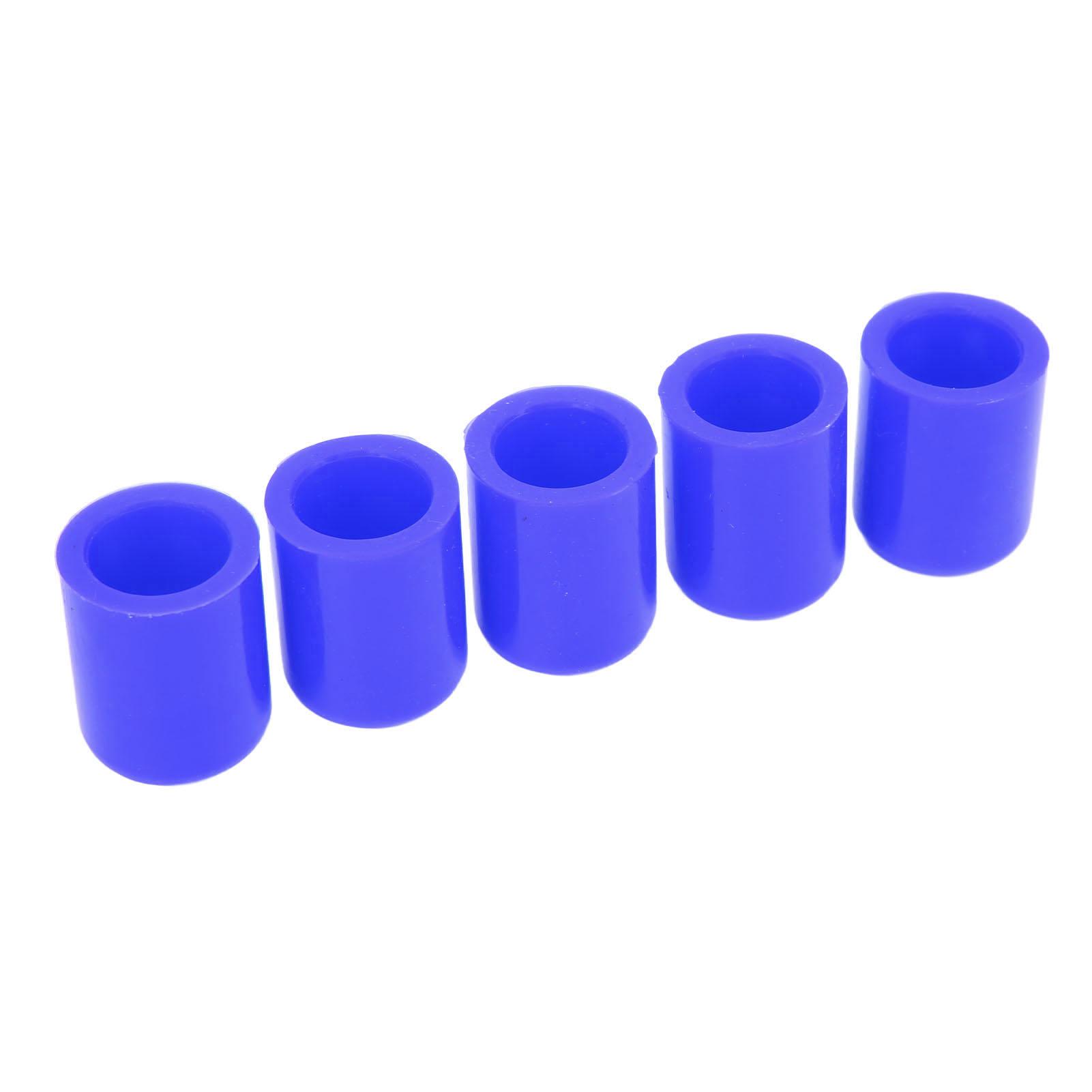 

5Pcs Automotive Intake Vacuum Hose Cap Silicone Weather Resistant Vacuum Hose End for 19mm Tube Blue синий
