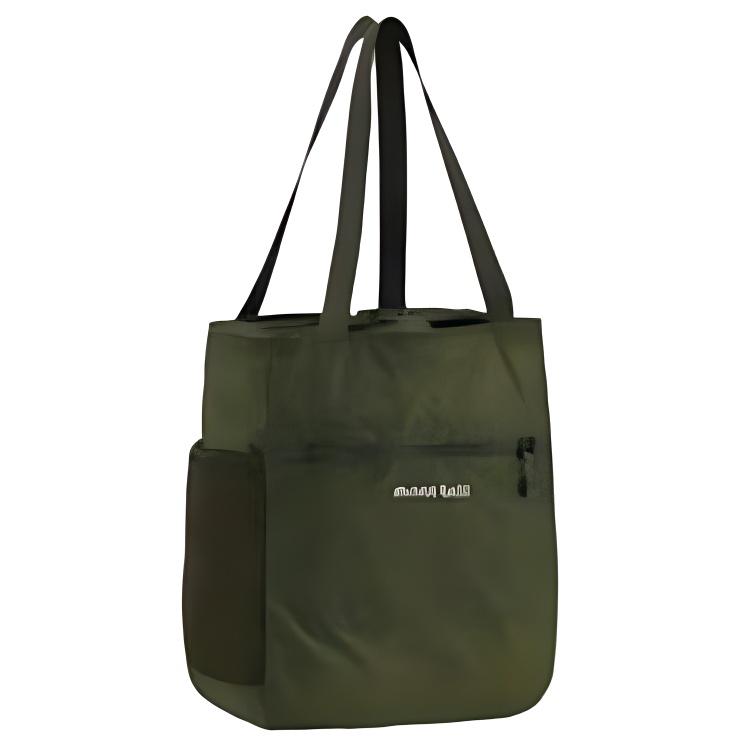 MONTBELL 21 L Shopping Bag Tote One Shoulder Handbag Nylon Khaki Green Unisex