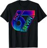 Funny Six Seven 6 7 Saying Meme Colorful Design Unisex T-Shirt