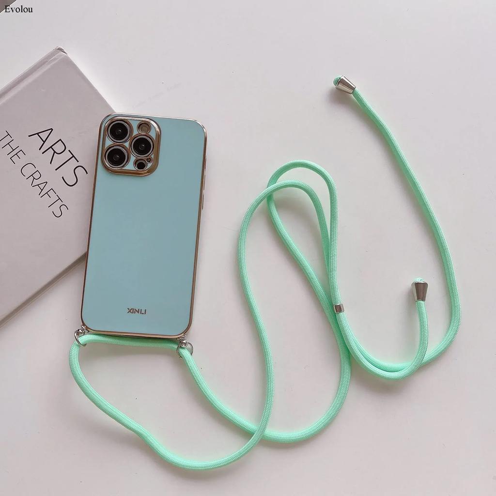 Crossbody Lanyard Plating Case For Nothing Phone 3A Pro Soft TPU Lens Protection Shockproof Case For Nothing Phone 2A CMF Phone1
