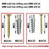 Carbon Steel Serrated Expansion Screws, Concrete Wall Anchors Plug Bolt, Heavy Duty Hardware Fasteners for Home Building Wall Renovation Installation