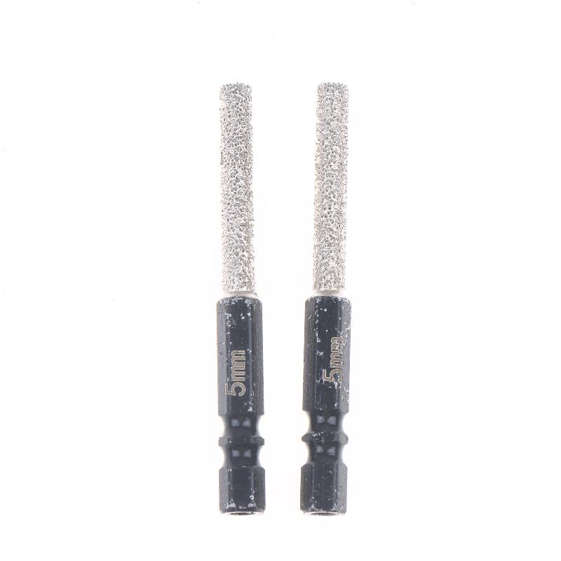 2Pcs 5-12Mm Vacuum Brazed Dry Drill Bit Set - Dual-Purpose Dry/Wet Use For Porcelain/Granite/Tile/Marble