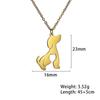 Cazador Cute Animal Cat Pendant Necklace for Women Lovely Paw Choker Neck Chain Stainless Steel Jewelry Birthday Gift 2026