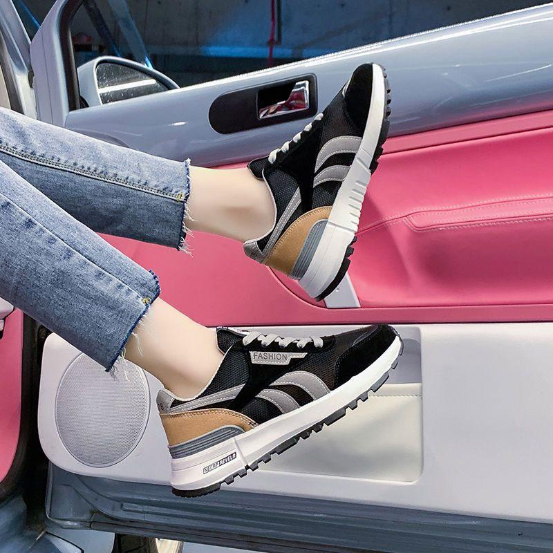 Women's Plus Size Wide Fit White Running Shoes 35-43