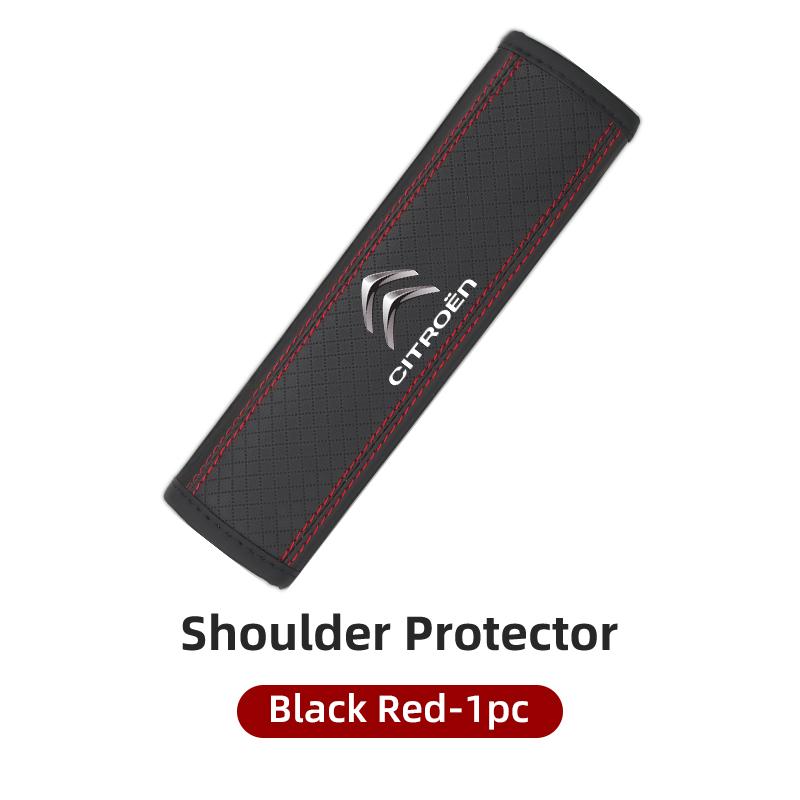 

PU Leather Embossed Car Seat Belt Shoulder Cover Decompression Comfort Car Accessories For Citroen C4 C3 C5 C1 C2 Berlingo