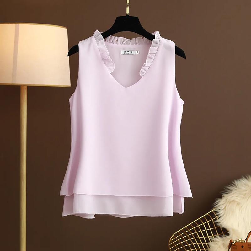 Vest for Women Sleeveless Tops Cotton Vest Oversize Casual Sleeveless Coat V Neck Camisole Vest