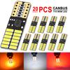 2-20 PCS T10 W5W LED Bulb Canbus 12V 24V 6500K White Super Bright Car Interior Dome Door Trunk Linse Plate Wedge Side Lights