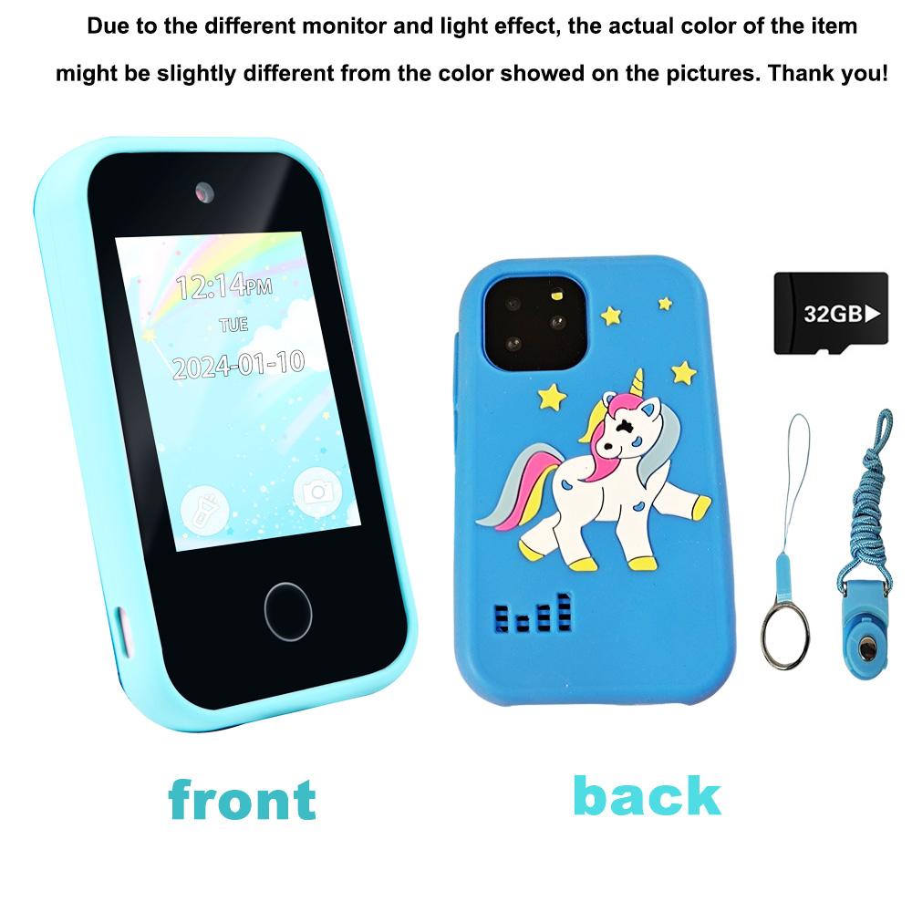 Kinder Smartphon Spielzeug Dual Kamera Touchscreen Telefon Kinder Digitalkamera 32 GB SD-Karte Option Jungen Mädchen Geburtstagsgeschenke