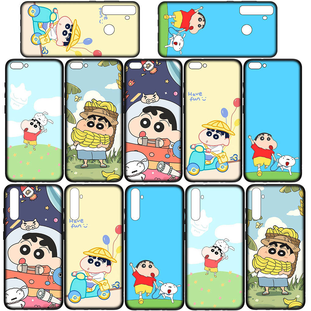 Kryt pro iPhone 16 15 Xiaomi Redmi Note 14 13 12 11 Pro Max X 8 9 16e Samsung Galaxy S25 S24 S23 Moto OPPO Huawei Anime Shin Chan Shinchan Pouzdro na telefon