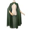 Multicolor Chiffon Gothic Cape: Long Wedding & Halloween Shawl for Women