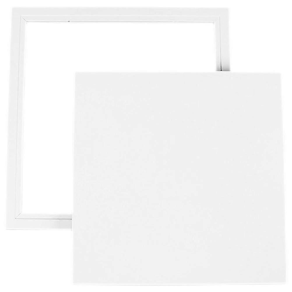 Ceiling Access Panel 23x23x2cm, Aluminum Alloy Drywall Access Door, White, Tool-Free Installation, for Computer Networks, Cable Access, 1 Pack