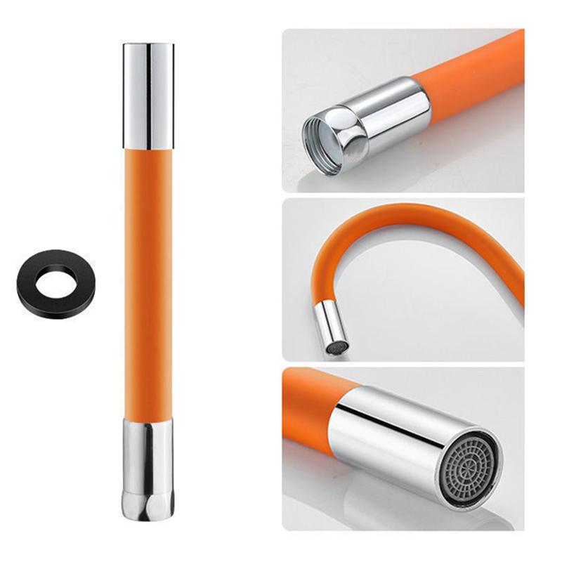 

1 шт. Удлинительная труба для водопроводного крана, универсальная удлиненная водопроводная труба, удлинительная труба с защитой от брызг 20cm оранжевый