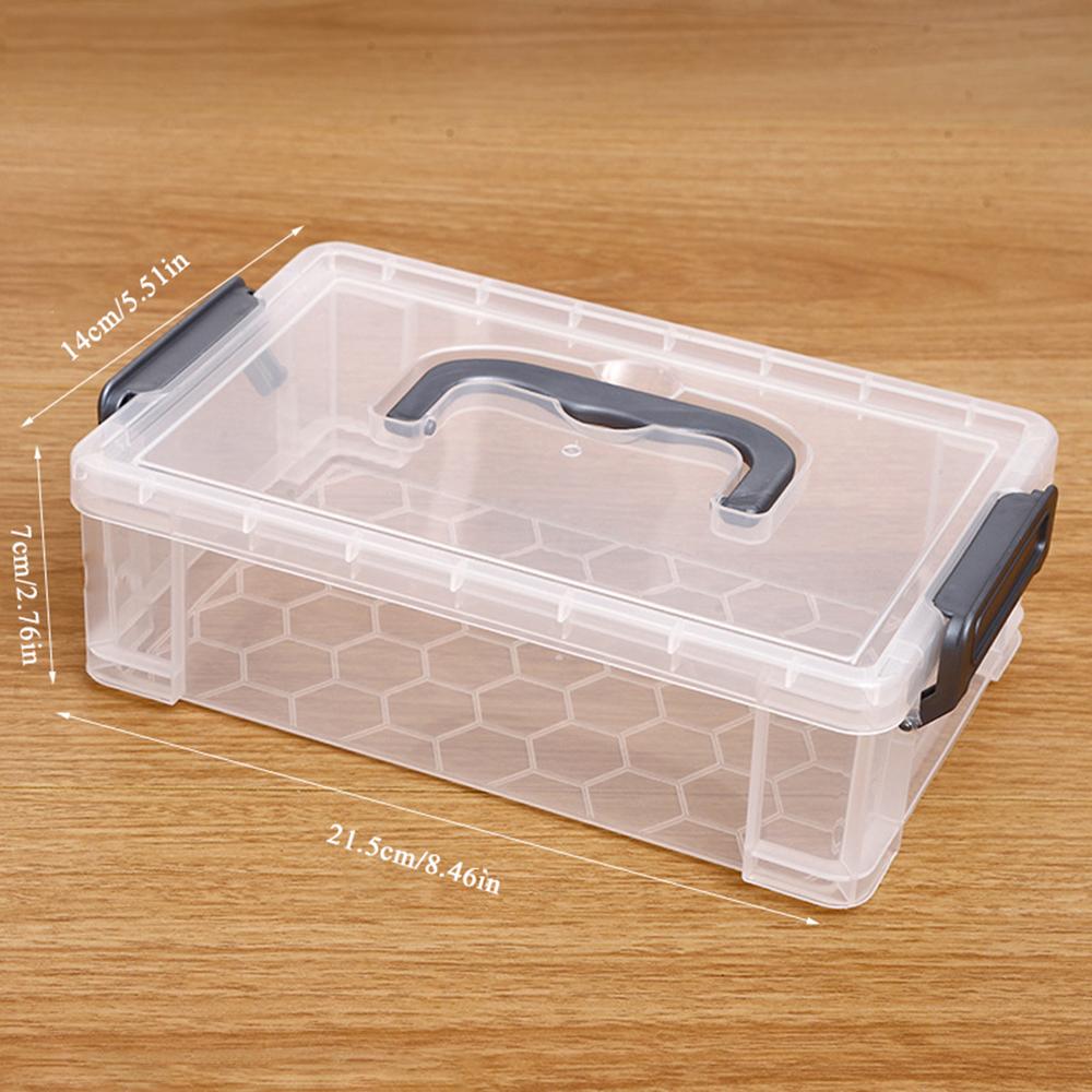 

Stackable Plastic Storage Box Portable Watercolor Drawing Pen Case For Painting Plastic Rectangular Stationery Organizer Box