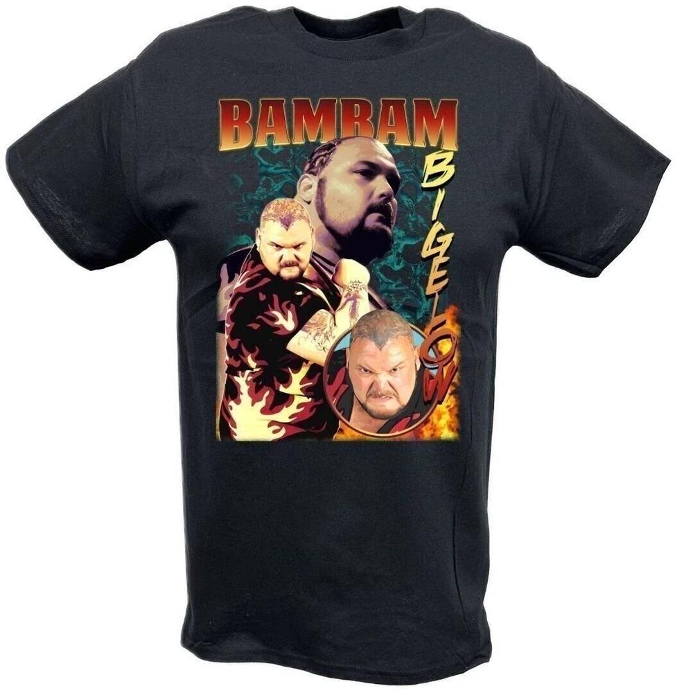 Bam Bam Bigelow Triple Pose Black Tshirt M