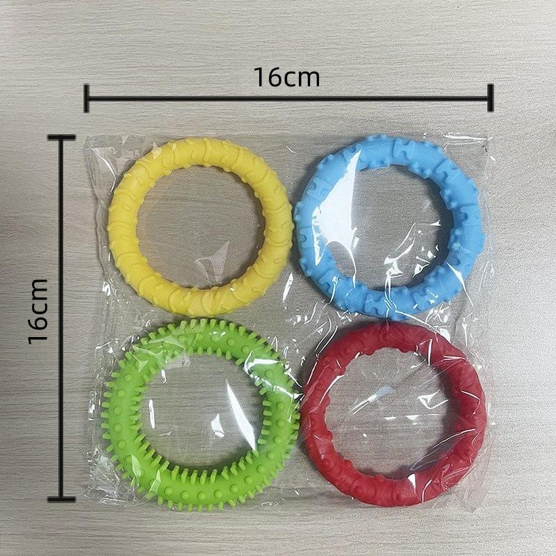 4-piece Silicone Children's Adult Sensory Toy Elastic Stress Reducing Wristband