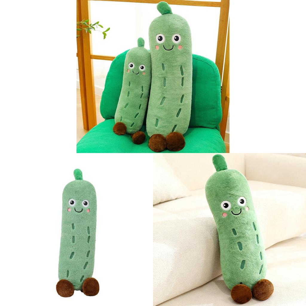 Plush Cucumber Pillow Bed Side Sleep Leg Clamp Cushion For Women