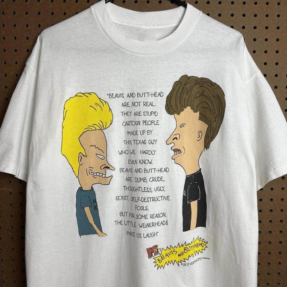 

Винтажная футболка Beavis And Butthead Мужская Женская S-5XL SG228 Унисекс Футболка XXL