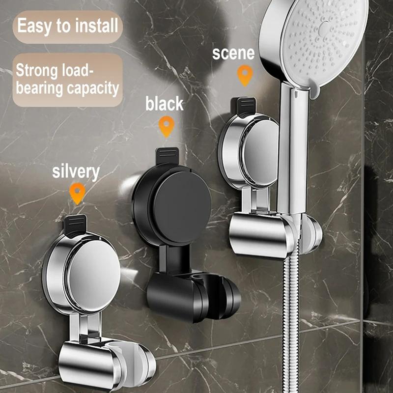 Universal Shower Head Holder Punch-free 360° Adjustable Suction Cup Wall Mounted Handheld Shower Holder Bathroom Accessories New