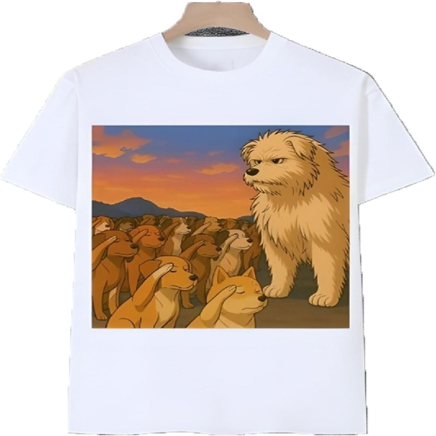 King Charles T-Shirt, King Dog T-Shirt, Various Patterns and Styles XXXXXL белый