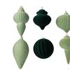 Velvet Christmas Ornaments Set Flocked Hanging Baubles Home Decor,Christmas Tree Decor,Decorative