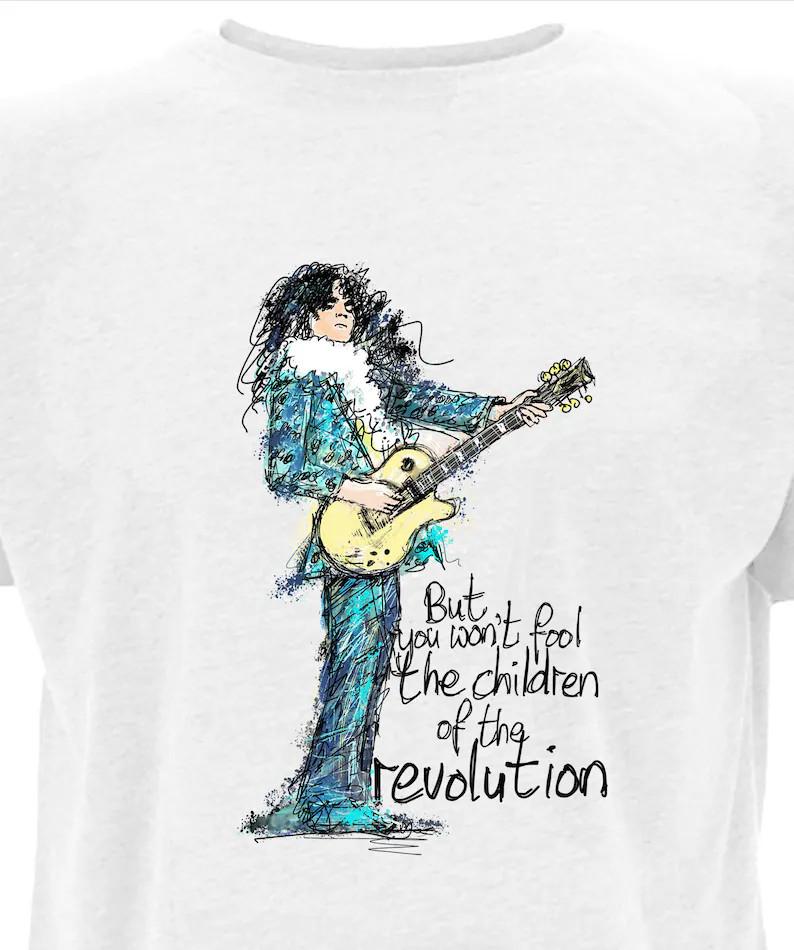 Marc Bolan T Rex Children Of The Revolution Unisex T shirt NI531 S