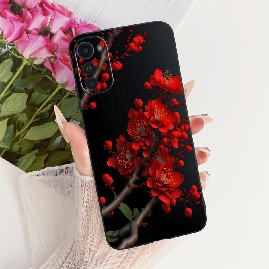 Silicone Case For Motorola Moto E32 E32s Cover Fashion Cartoon Dragon Painted Fundas Soft TPU Bumper For MotoE32 MotoE32s Casing