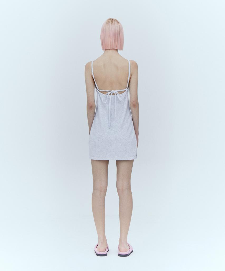 Rest And Recreation Terry Mini Dress_Light Gray