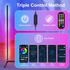 RGB Smart Tuya Corner Floor Lamp with App and Remote Control LED Modern Mood Lighting Standing Floor Lamp for Gaming Living Room
