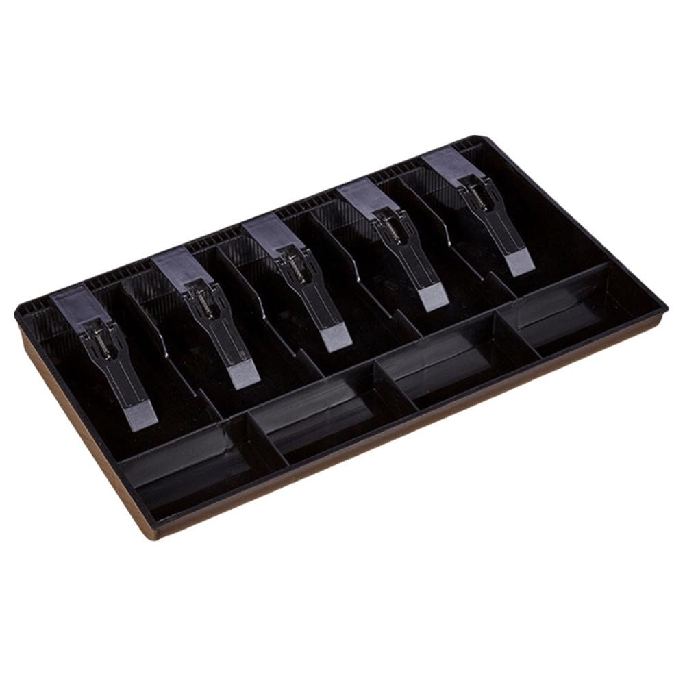Multi-grids Cashier Box Plastic Clip Multifunctional Drawer Cash Tray Plastic ABS Compartments for Money Storage Storage Box