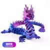 3D Printed Dragon Rotatable Articulated Dragons Western Style Crystal Dragon Home Office Desktop CraftS Ornament Creative Gifts