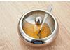 Stainless Steel Spice Jar - 304 Salt & Sugar Container for Kitchen Essentials