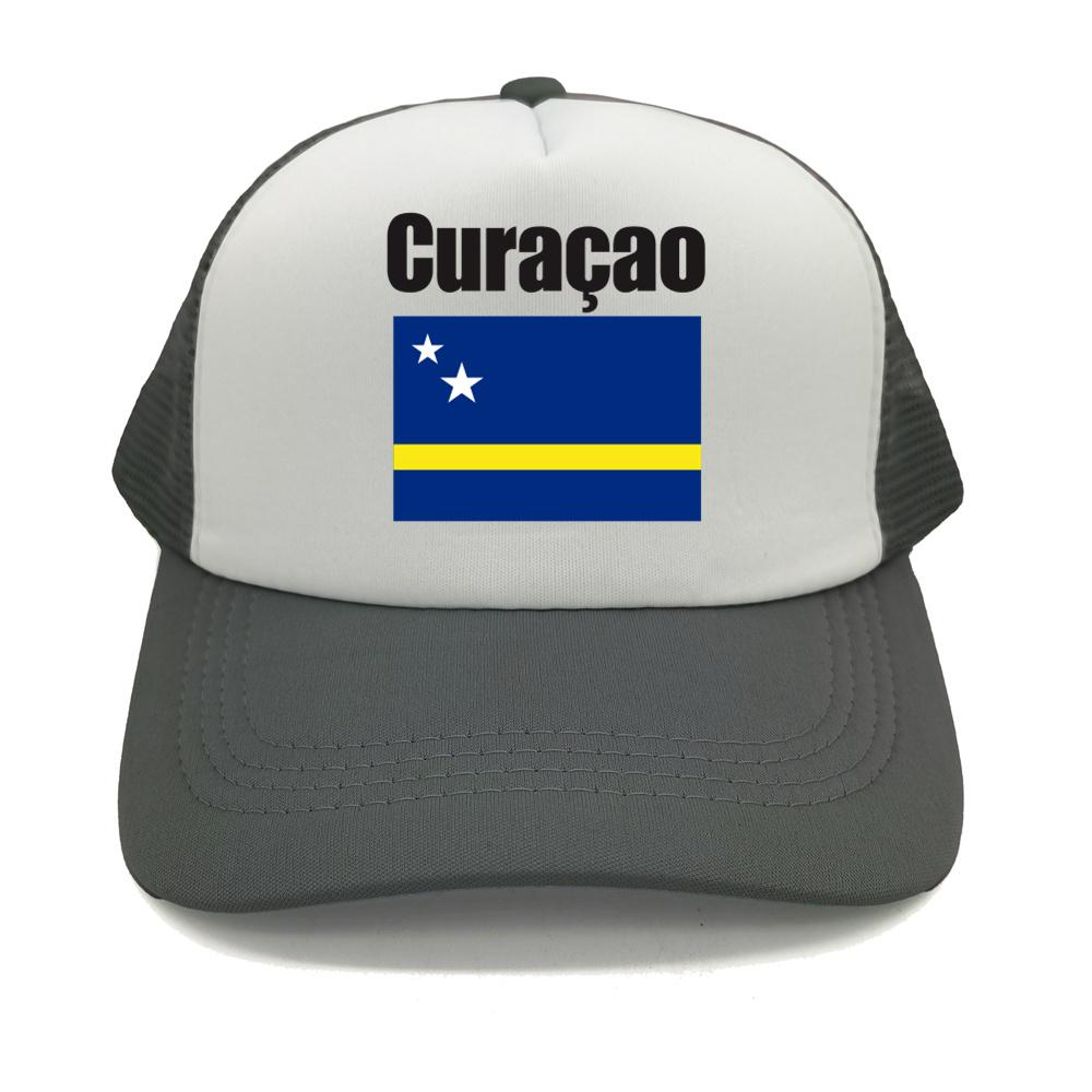Curaao Flag Trucker Hat Summer Unisex Cool Hat Country Fans Baseball Caps New Outdoor Mesh Net Dad Gift Snapback Caps