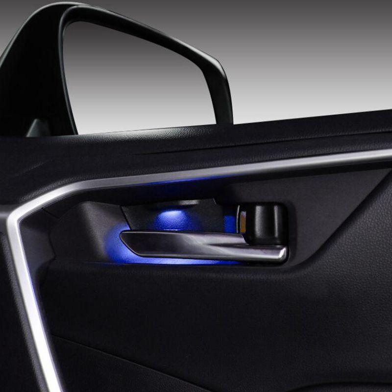 Car LED Door Bowl Armrest Atmosphere Light Interior Lights Decoration Handle Frame Light for Toyota RAV4