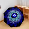 1 PC Automatic Folding Umbrella - The Evil Eye Pattern, Portable & Foldable Design with 8 Ribs, Christmas Birthday Gifts