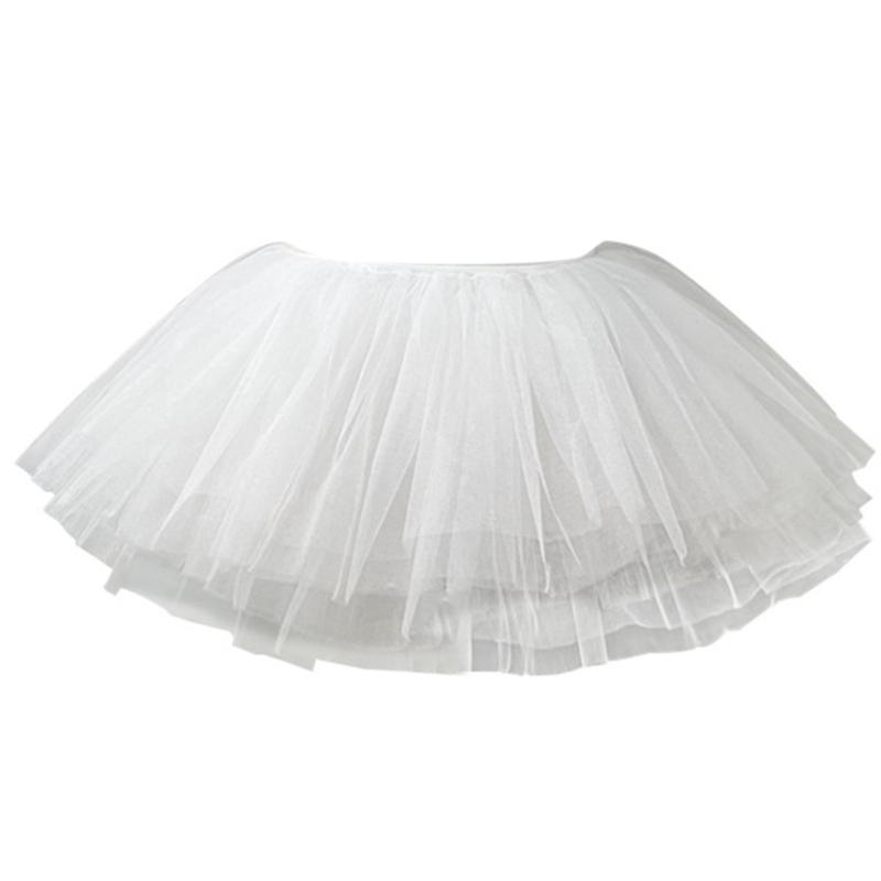 Damen 28cm Petticoat 6 Lagen Tüll Bubble Puffy Rock Ohne Reif Tüllröcke Crinoline Unterhemd Kurze Länge Halbe Unterröcke Kleid