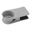 (Grey)Cup Holder Clip Desk Side Glass Mug Bottle Clamp Stand Plastic for Home Office Storage