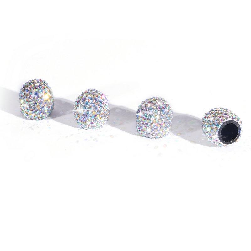 Creative Diamond-Studded Tire Valve Stem Cap for Car Decoration