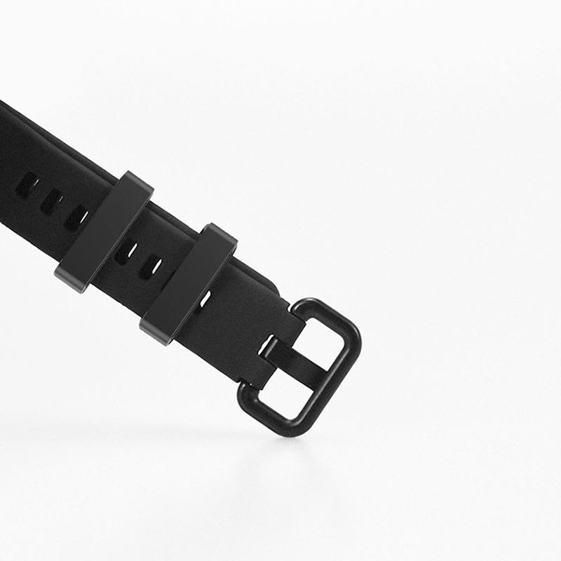 1Pc Silicone Black Loop DIY Hoop Retainer Watch Strap Band Keeper Holder Ring 16-22mm