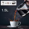 800W 1.8L Large Capacity American Coffee Machine Automatic Insulation Drip Coffee Maker 2h Heat Preservation LED Display