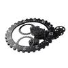 European Style Retro Mechanical Gear Clock Single Sided Pointer Digit Display Big Wheel Wall Clock Black