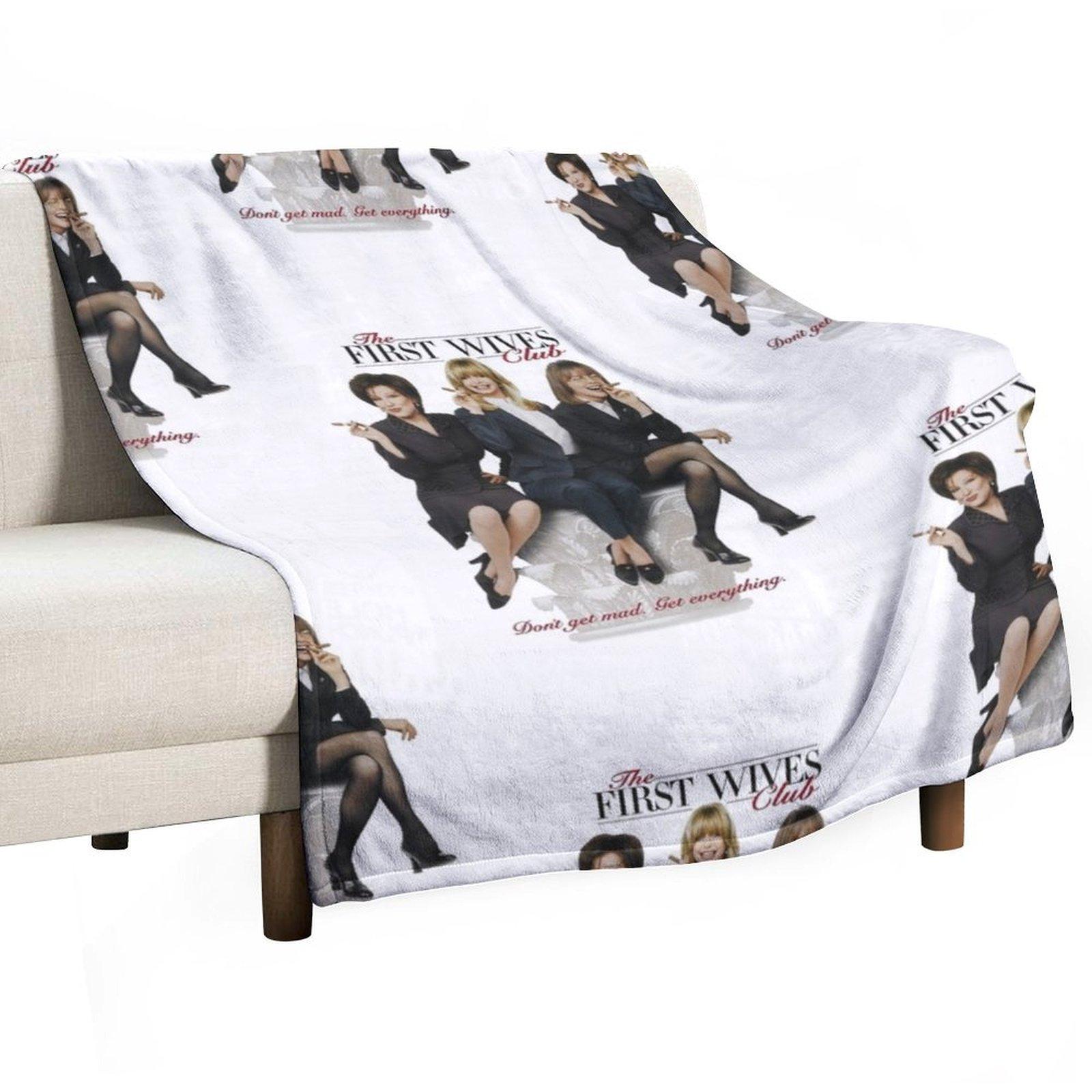 First Wives Club (1996) movie poster - Goldie Hawn, Bette Midler, Diane Keaton Throw Blanket Bed For Decorative Sofa Blankets 30x40in