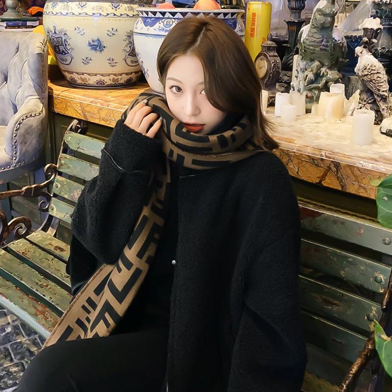 2025 Klassisk Trendy Dobbel FLH Sjal Kasjmirskjerf - Dame Vintermote