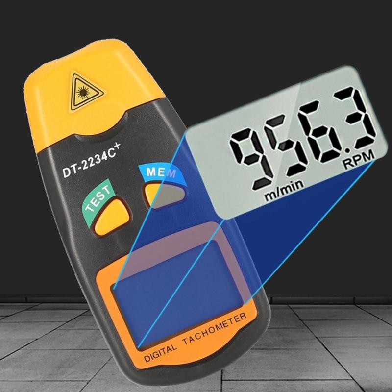 Easy To Use Digital Tachometer Digital Speed Meter Speedometer With No Contact Technology For Machinery