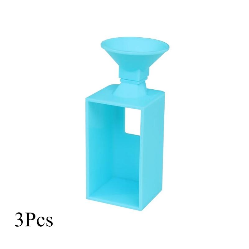 3Pcs Drills Funnel for Square Round Container Box 5D Diamond Painting Art Embroidery Bead Sorting Storage Accessory.