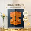 Foldable Vertical Level Stand with Soft Magnet and Strap for Woodworking, Decoration, and Construction Use