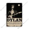 Folk Music Poster Bob Dylan Decorative Sign Rusty Metal Sign Home Bar Cafe Wall Decor Metal Plaque Wall Plate Industrial Decor