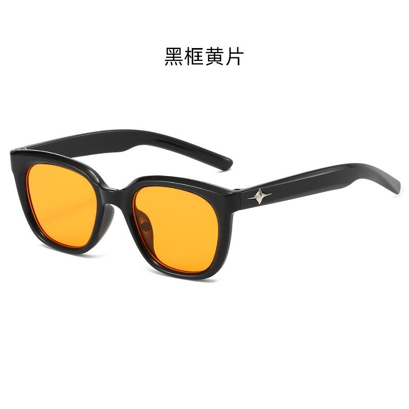 New European and American Style GM Women's Korean-style Sunglasses with Large Frames for Square and Round Faces, Slimming Effect, Fashionable Retro